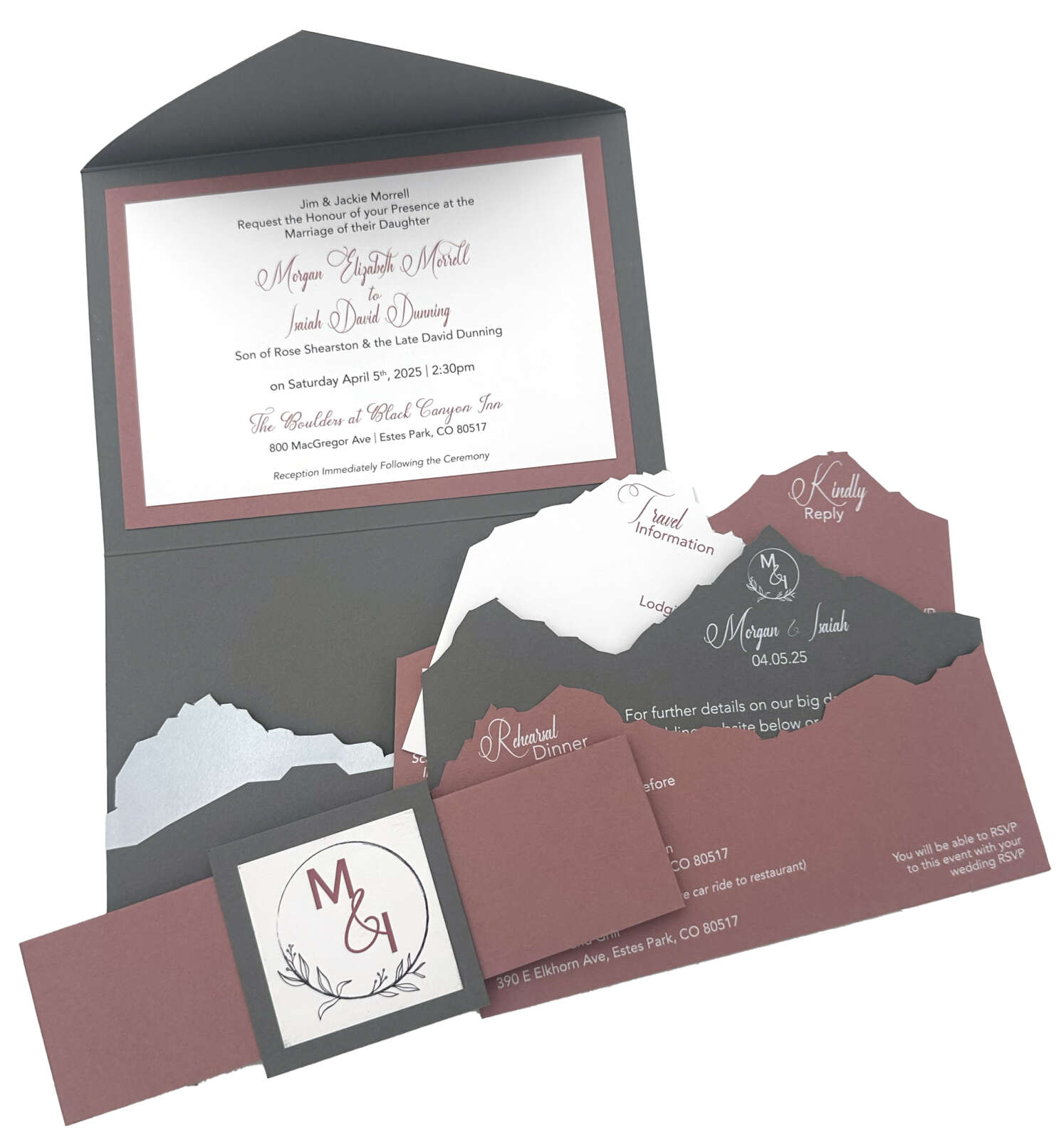Wedding invitation package